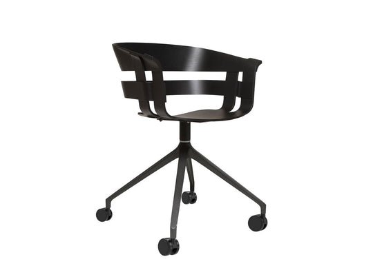 Wick Chair Swivel With Wheels - Design House Stockholm Chairs - Oak/grey - HORNE