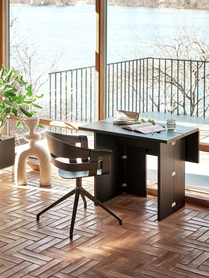 Wick Chair With Swivel Legs - Design House Stockholm Chairs - Oak/grey - HORNE