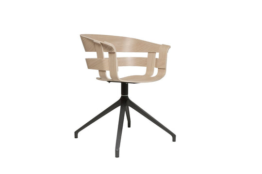 Wick Chair With Swivel Legs - Design House Stockholm Chairs - Oak/grey - HORNE