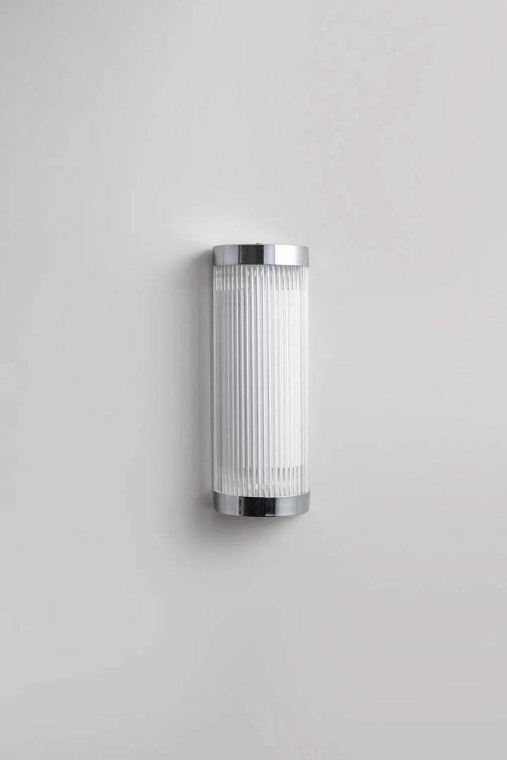 Wide Pillar Light - 40cm - Davey Lighting Wall Sconces - Chrome Plated - HORNE