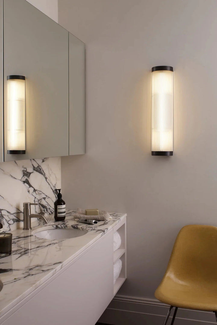 Wide Pillar Light - 40cm - Davey Lighting Wall Sconces - Chrome Plated - HORNE