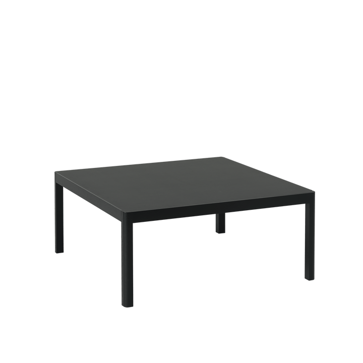 Workshop Coffee Table - Muuto Tables + Desks - Black Linoleum/Black - Square - HORNE