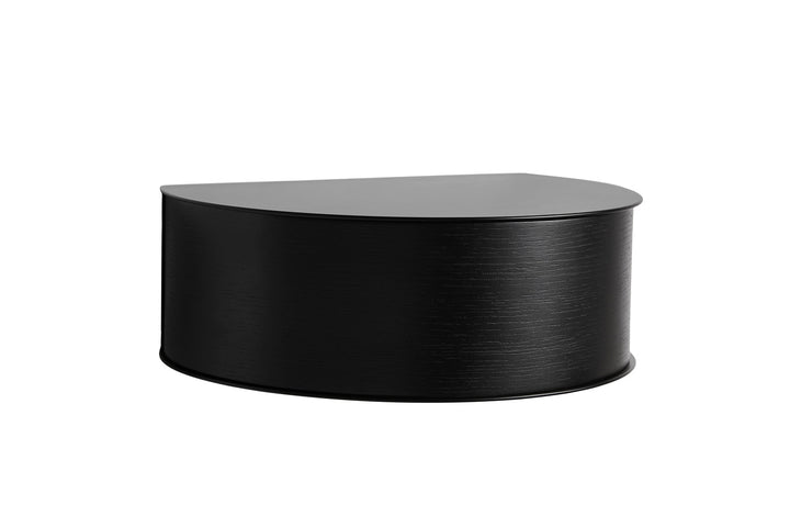 Would Design Wallie Wall Drawer - Woud - Shelving - Black Metal w/ Black Oak - HORNE