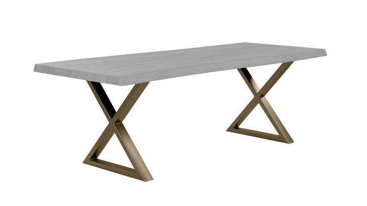 X Dining Table Base - Set of 2 - Urbia Table + Task - Pewter - HORNE