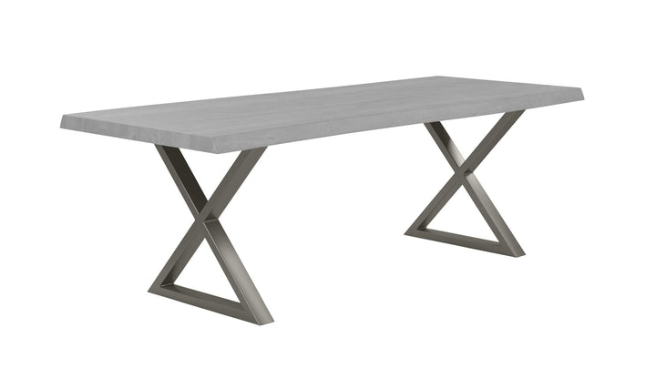 X Dining Table Base - Set of 2 - Urbia Table + Task - Pewter - HORNE