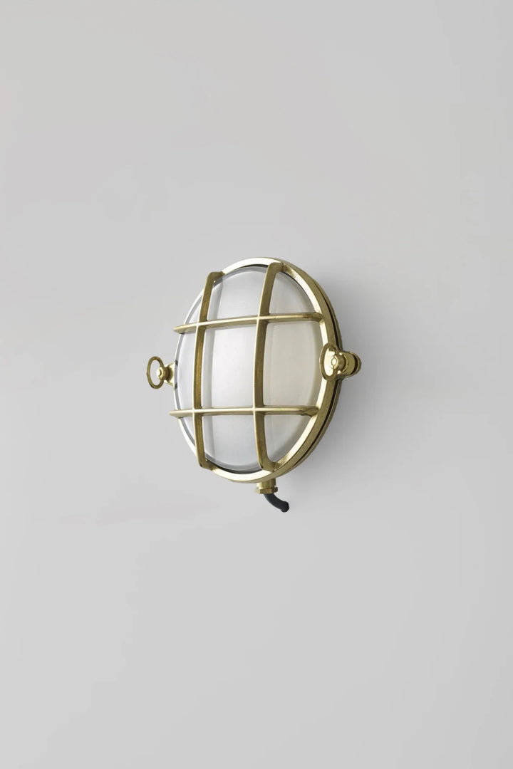 Yacht Brass Bulkhead 7028 - Davey Lighting Outdoor Lights - Weathered Brass - HORNE