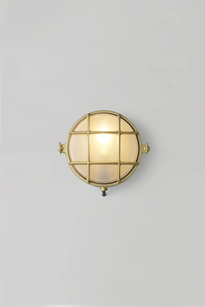 Yacht Brass Bulkhead 7028 - Davey Lighting Outdoor Lights - Weathered Brass - HORNE