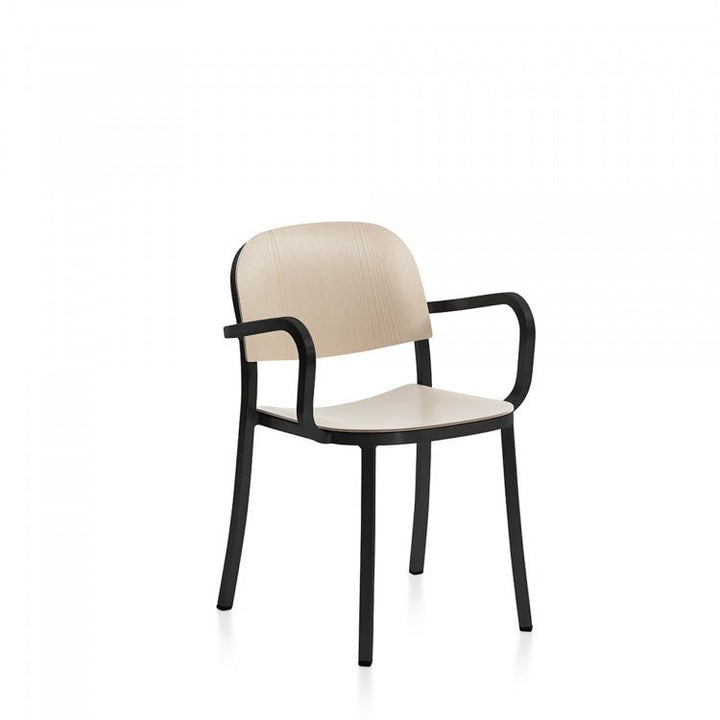 1 Inch Armchair - Emeco - Chairs - Dark Powder Coated Aluminum - Sand - HORNE