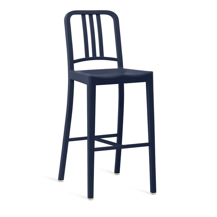 111 Navy Barstool - Emeco - Stools + Benches + Ottomans - Dark Blue - HORNE