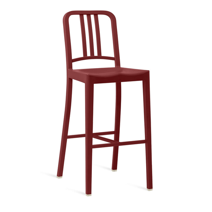 111 Navy Barstool - Emeco - Stools + Benches + Ottomans - Bordeaux - HORNE