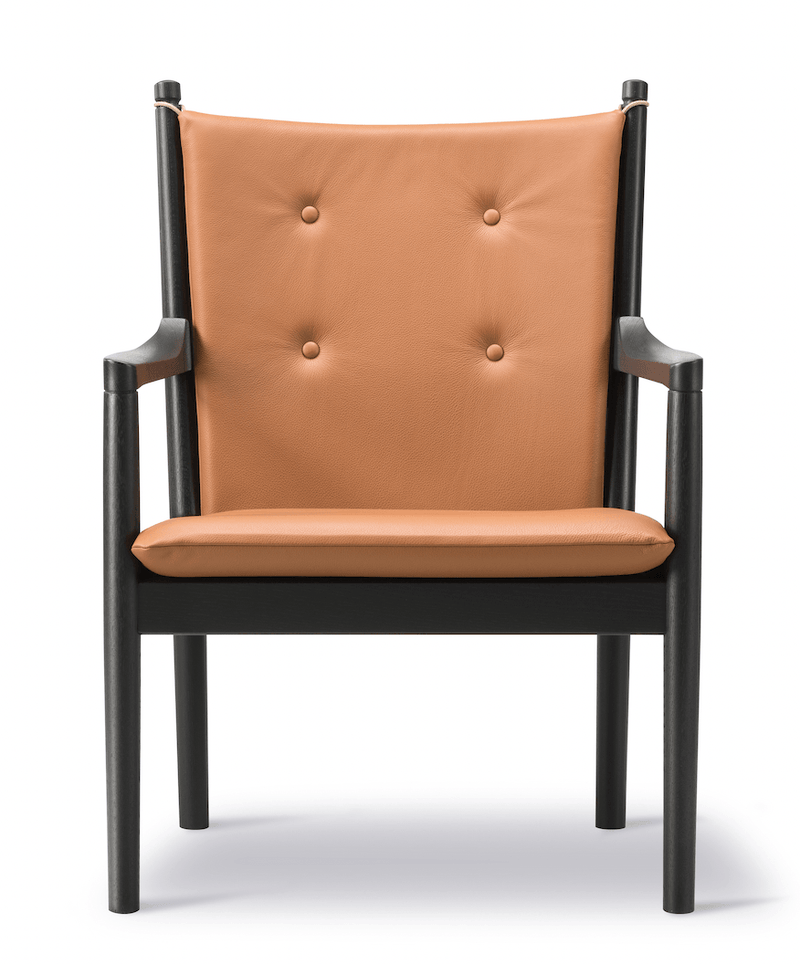 1788 Easy Chair - Black Lacquered Oak - Fredericia - Chairs - Capture 5201 Fabric - HORNE