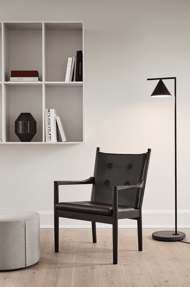 1788 Easy Chair - Black Lacquered Oak - Fredericia - Chairs - Capture 5201 Fabric - HORNE