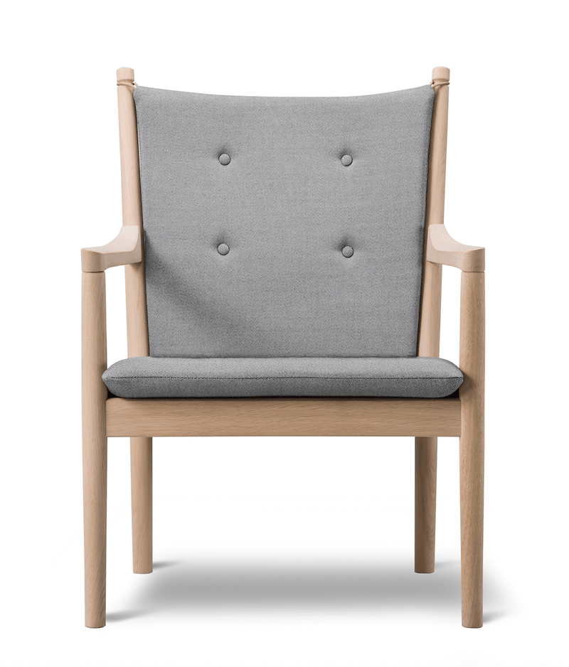 1788 Easy Chair - Soap Treated Oak - Fredericia - Chairs - Rime 641 - HORNE