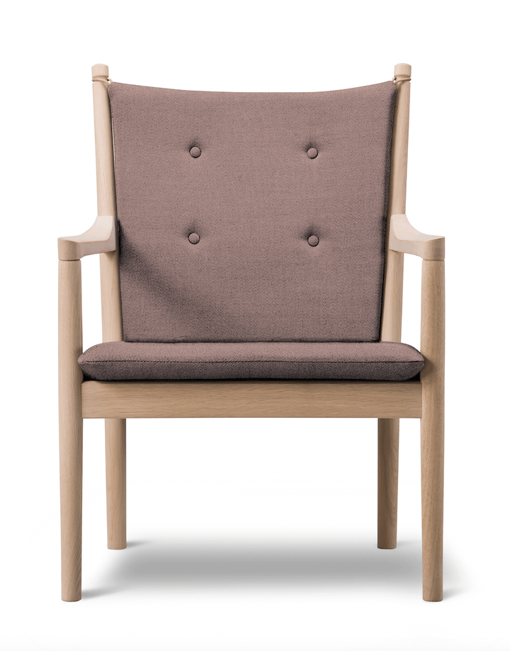 1788 Easy Chair - Soap Treated Oak - Fredericia - Chairs - Rime 641 - HORNE