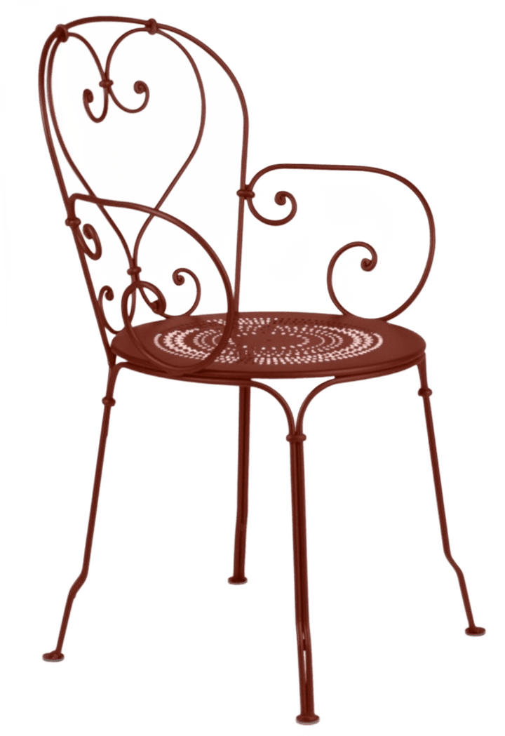 1900 Armchair - Set of 2 - Fermob - Outdoor Furniture - Red Ochre - HORNE