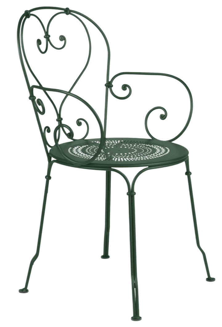 1900 Armchair - Set of 2 - Fermob - Outdoor Furniture - Cedar Green - HORNE
