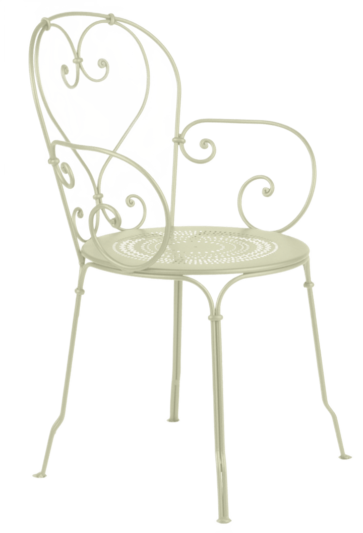1900 Armchair - Set of 2 - Fermob - Outdoor Furniture - Willow Green - HORNE