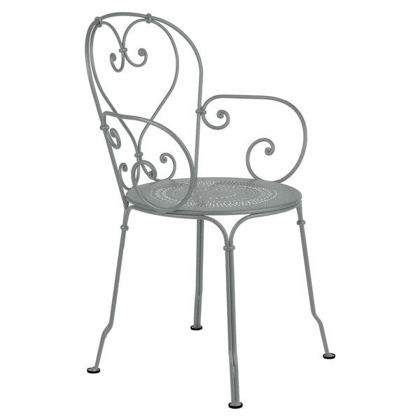 1900 Armchair - Set of 2 - Fermob - Outdoor Furniture - Lapilli Grey - HORNE