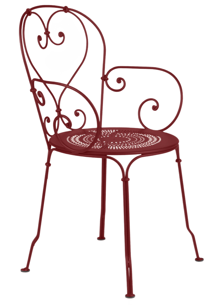 1900 Armchair - Set of 2 - Fermob - Outdoor Furniture - Chili Red - HORNE