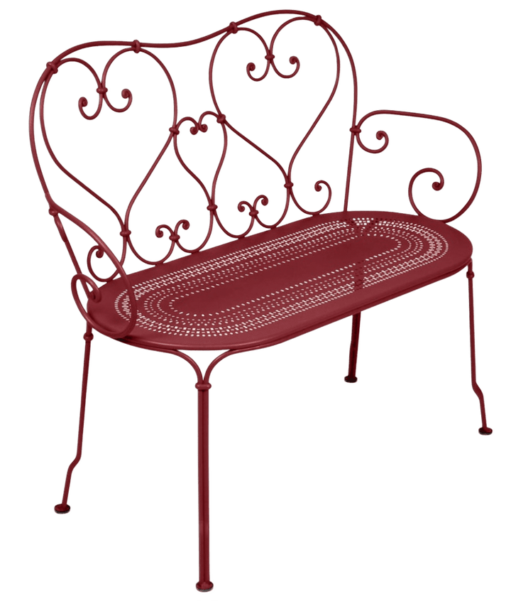 1900 Bench - Fermob - Outdoor Furniture - Chili Red - HORNE