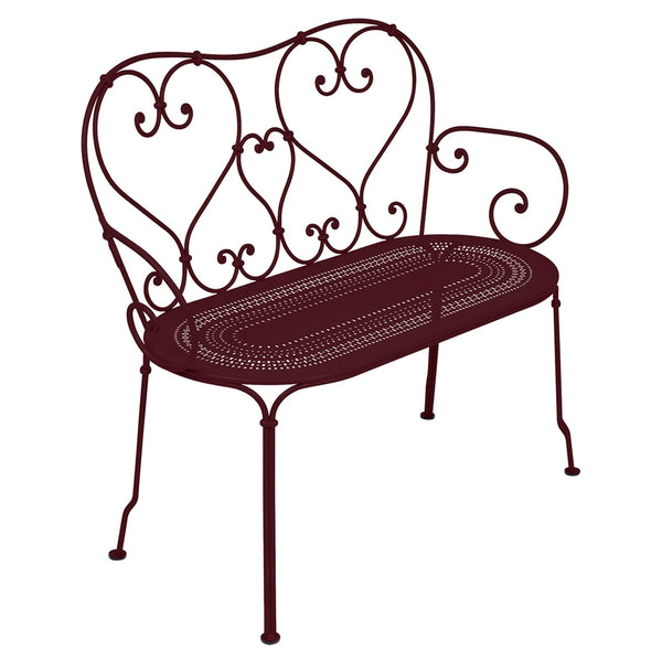 1900 Bench - Fermob - Outdoor Furniture - Black Cherry - HORNE