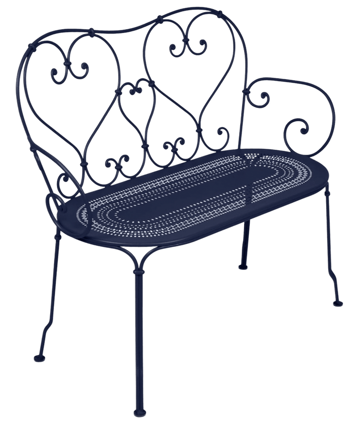 1900 Bench - Fermob - Outdoor Furniture - Deep Blue - HORNE