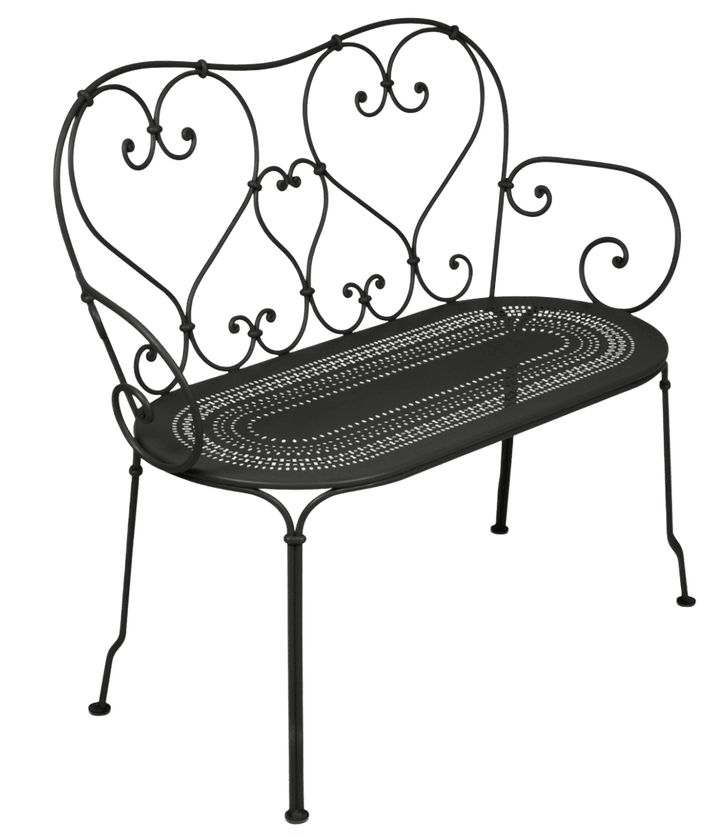 1900 Bench - Fermob - Outdoor Furniture - Liquorice - HORNE
