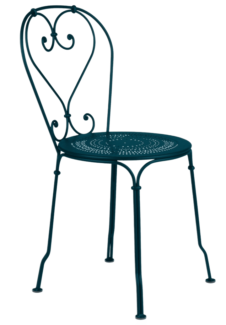 1900 Chair - Set of 2 - Fermob - Outdoor Furniture - Acapulco Blue - HORNE