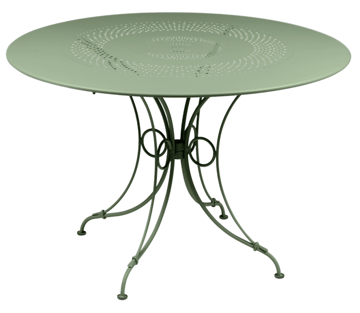 1900 Round Table - Fermob - Outdoor Furniture - 46" Diameter - Cactus - HORNE