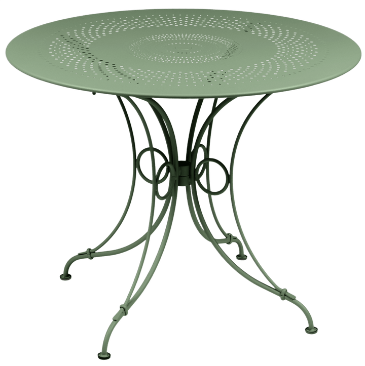 1900 Round Table - Fermob - Outdoor Furniture - 38" Diameter - Cactus - HORNE