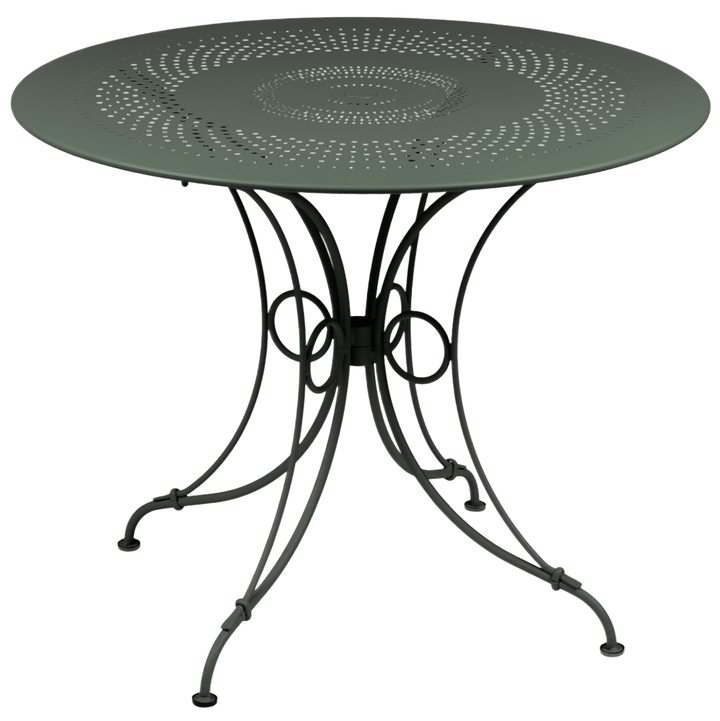 1900 Round Table - Fermob - Outdoor Furniture - 38" Diameter - Rosemary - HORNE