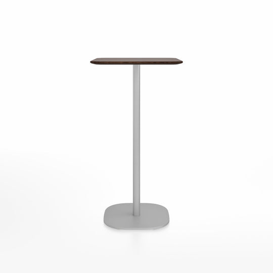 2 Inch Bar Table - 24" x 30" Rectangular - Emeco - Tables - Walnut - Hand Brushed - HORNE