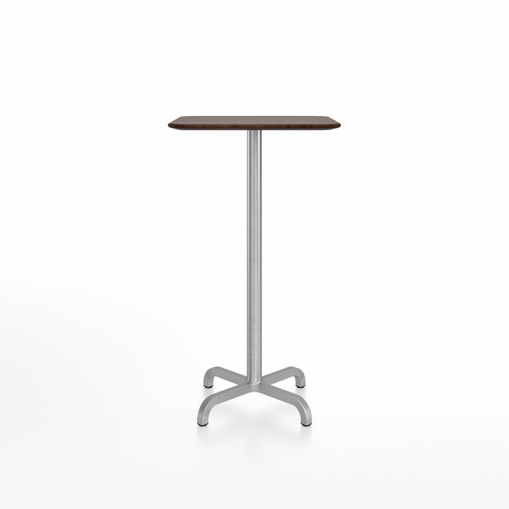 20 - 06 Bar Table - 24" x 30" Rectangular - Emeco - Tables - Walnut - Hand Brushed - HORNE