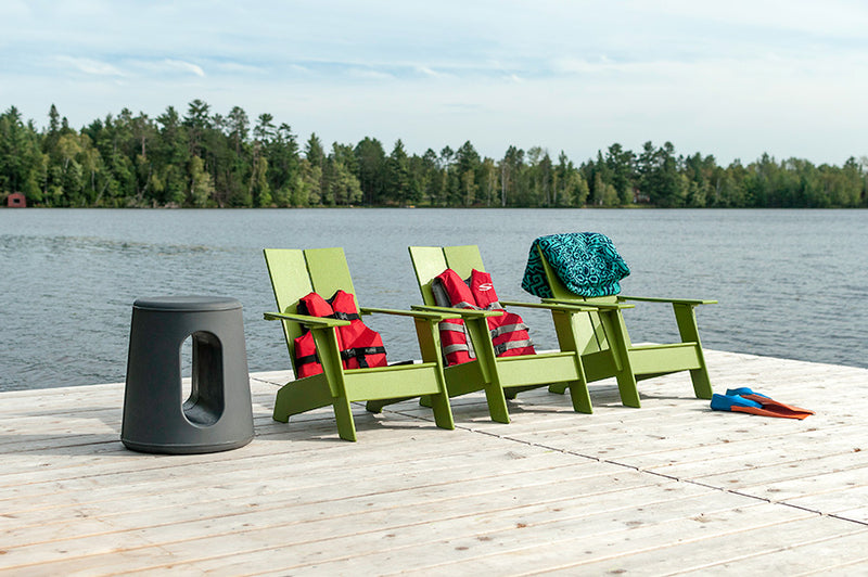 Kids Adirondack Chair - Loll Designs - Outdoor Furniture - Black - HORNE
