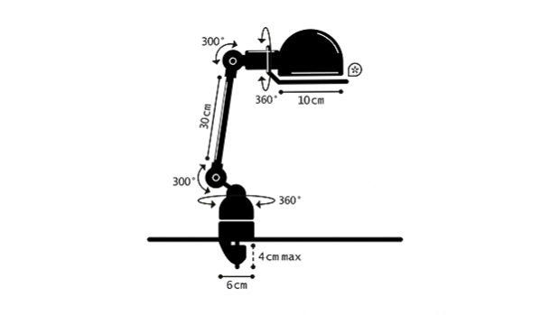 Signal 1-Arm Clamp Lamp - SI312