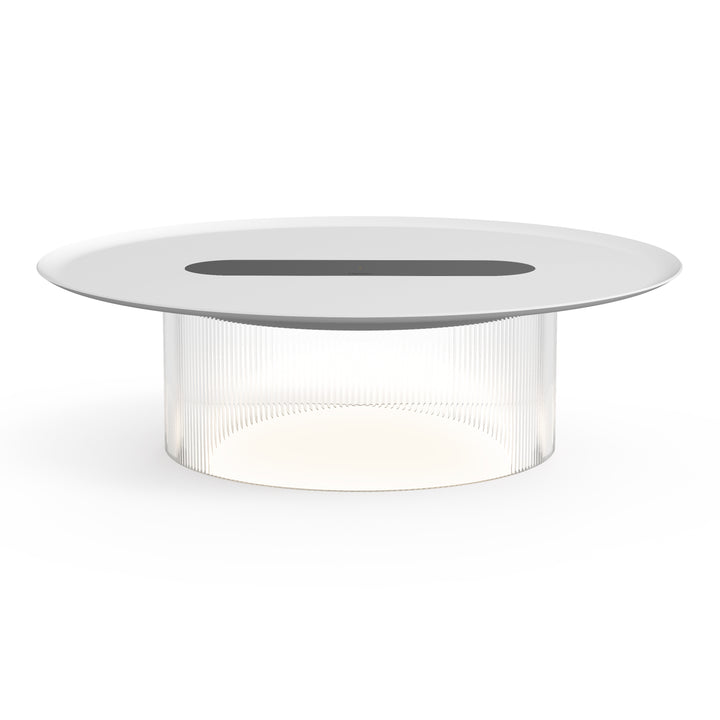 Carousel Table Lamp - Pablo Designs - Table + Task - 4.3" x 16" - Clear - White - HORNE