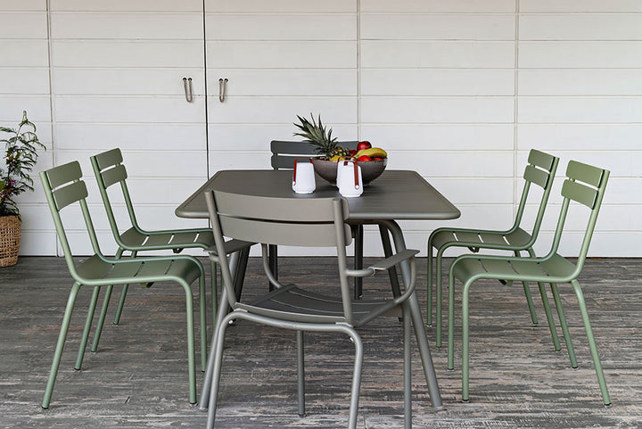 Luxembourg Stacking Side Chair - Set of 4 - Fermob - Outdoor Furniture - Lapilli Grey - HORNE