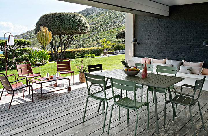Luxembourg Stacking Side Chair - Set of 4 - Fermob - Outdoor Furniture - Lapilli Grey - HORNE