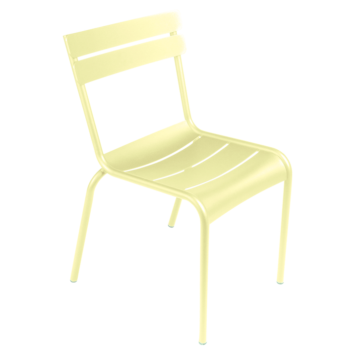 Luxembourg Stacking Side Chair - Set of 4 - Fermob - Outdoor Furniture - Frosted Lemon - HORNE
