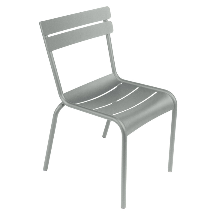 Luxembourg Stacking Side Chair - Set of 4 - Fermob - Outdoor Furniture - Lapilli Grey - HORNE