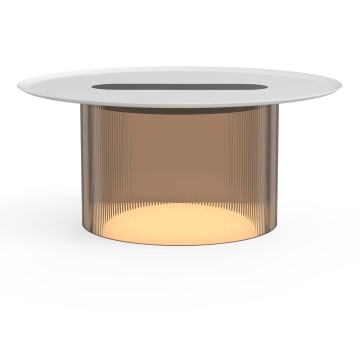 Carousel Table Lamp - Pablo Designs - Table + Task - 6.9" x 16" - Bronze - White - HORNE
