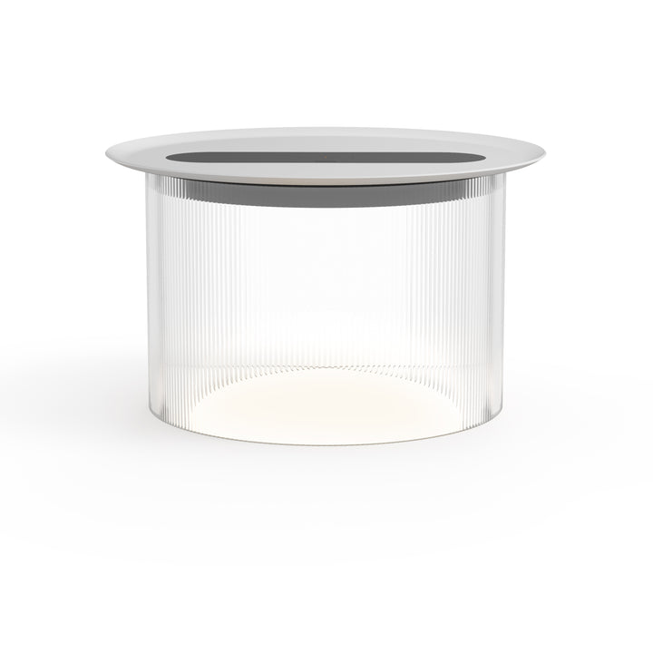 Carousel Table Lamp - Pablo Designs - Table + Task - 6.9" x 12" - Clear - White - HORNE