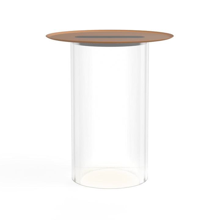 Carousel Table Lamp - Pablo Designs - Table + Task - 18" x 16" - Clear - Terracotta - HORNE