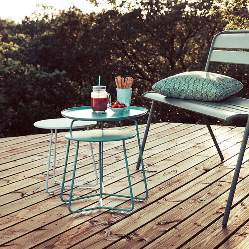 Cocotte Side Table - Small - Fermob - Tables + Desks - Acapulco Blue - HORNE