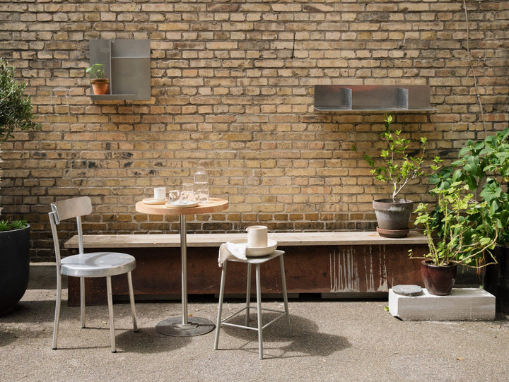 64 Bench - Frama - Stools + Benches + Ottomans - Travertine/Corten Steel - HORNE