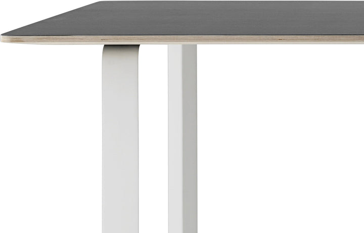 70/70 Table - 116" x 42.5" - Muuto - Table + Task - Black Top & White Base - HORNE