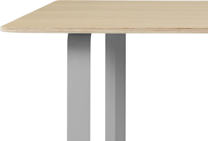 70/70 Table - 116" x 42.5" - Muuto - Table + Task - Oak Top & Grey Base - HORNE
