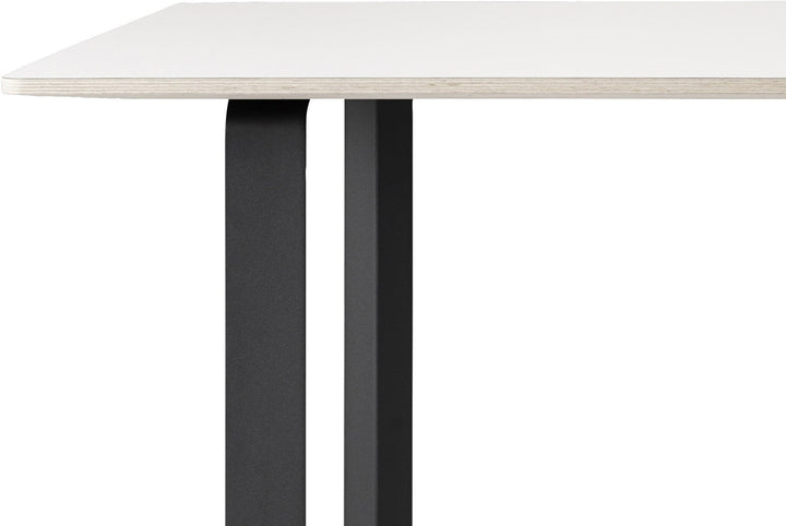 70/70 Table - 88.5" x 35.5" - Muuto - Table + Task - White Top & Black Base - HORNE