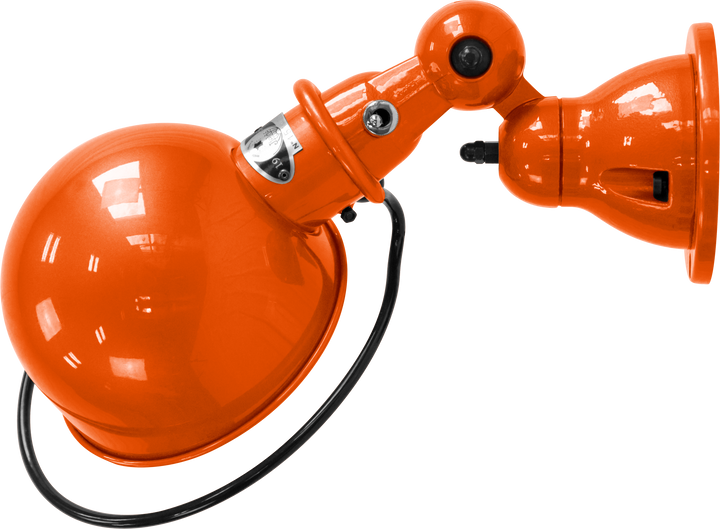 Loft Wall Sconce - D1000X - Glossy Finish - Jielde - Wall Sconces - No Switch - Orange - RAL2004 - HORNE