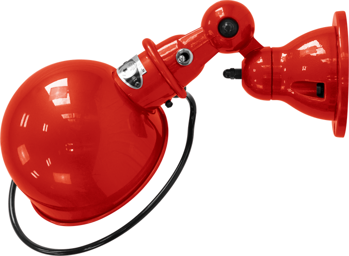 Loft Wall Sconce - D1000X - Glossy Finish - Jielde - Wall Sconces - No Switch - Red - RAL3020 - HORNE